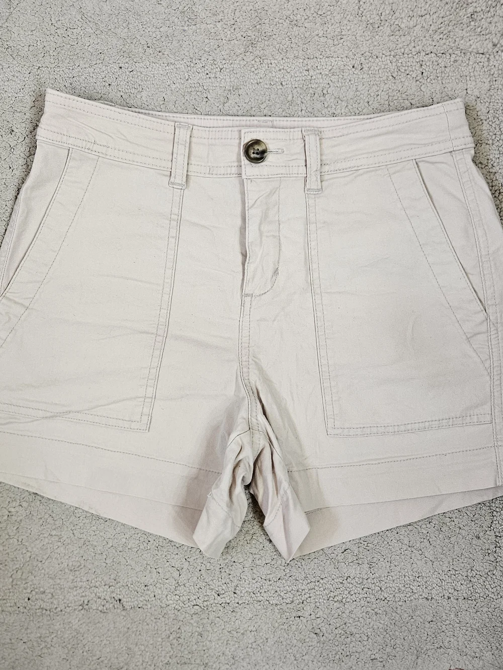 a new day Beige High-Rise Utility Shorts Size 2